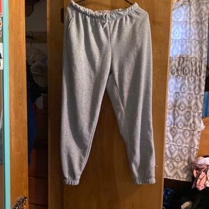 Gray sweat pants
